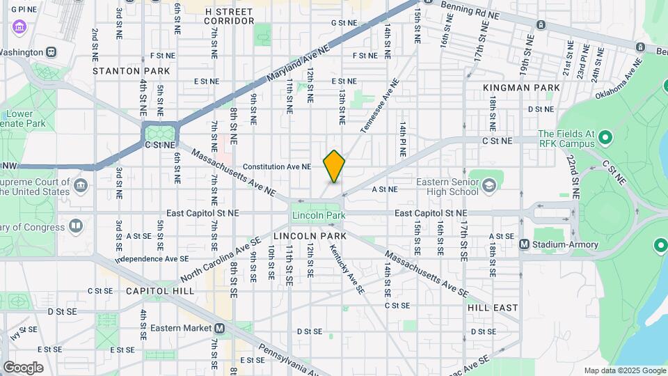 129 Tennessee Ave NE, Unit B Map and Location Details