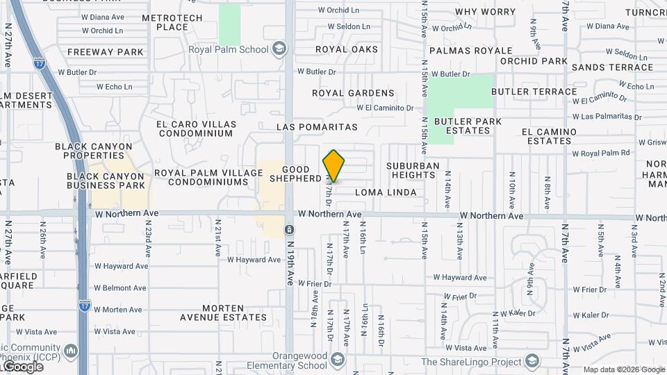 8035 N 17th Dr Map and Location Details