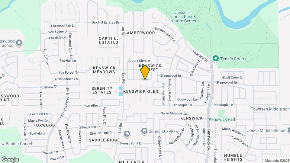 8010 Suffield Glen Ln Map and Location Details