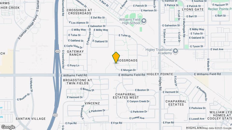 2834 E Pony Ct Map and Location Details