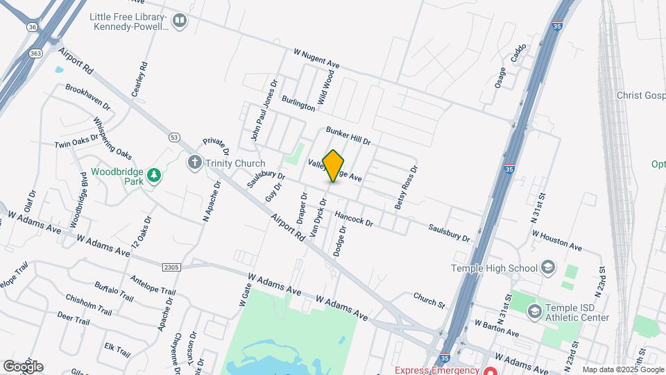 2624 Saulsbury Dr Map and Location Details