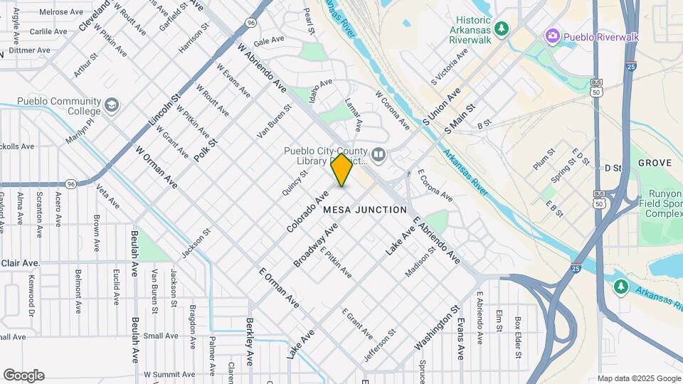 111 1/2 E Evans Ave Map and Location Details