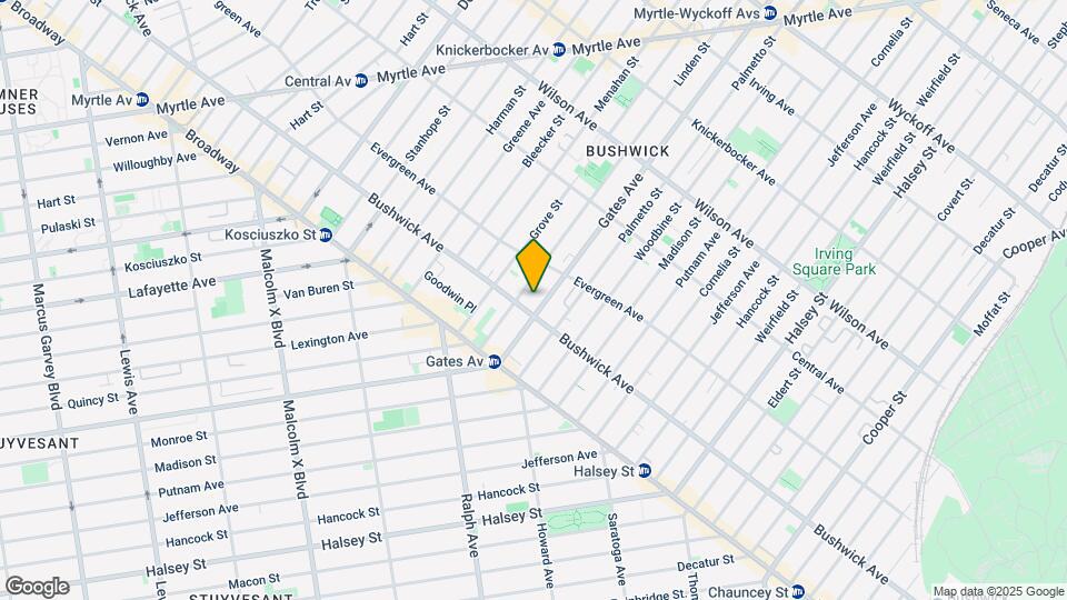 1041 Bushwick Ave Mapa y Detalles de la Ubicación