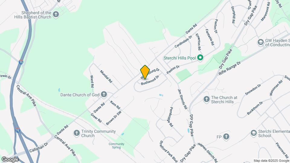 523 Bushwood Dr Map and Location Details