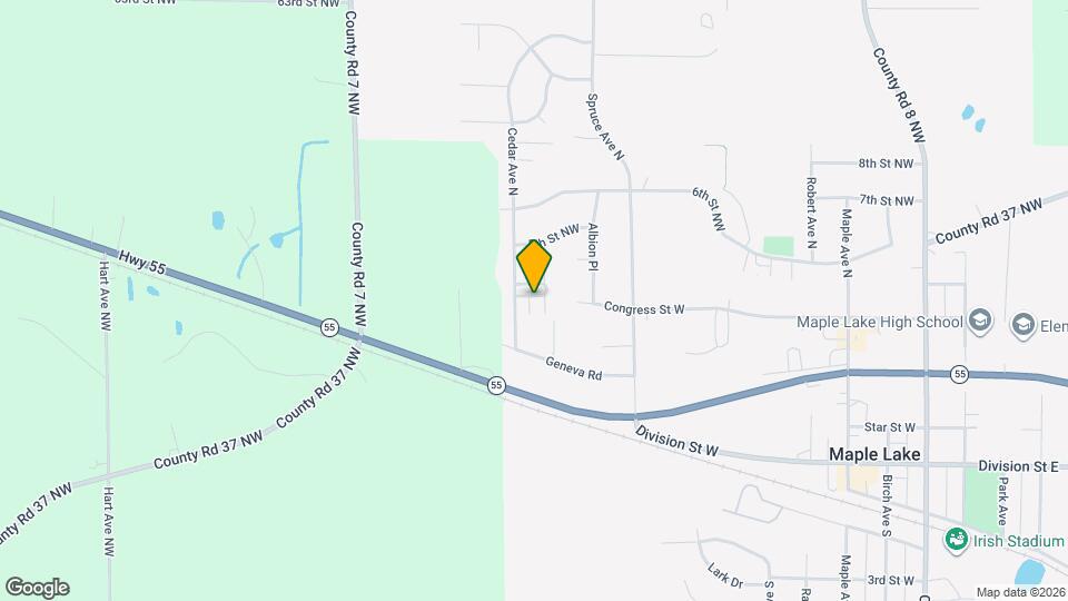 408 Cedar Pl Map and Location Details