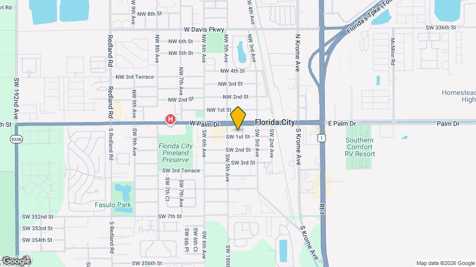 406 SW 1st St Map and Location Details