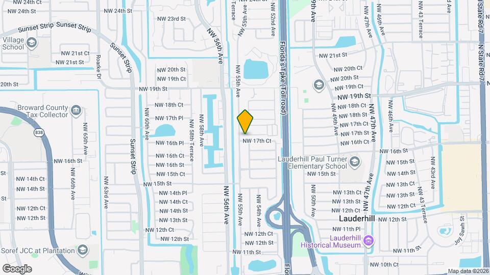 5441 NW 17th Ct Map and Location Details