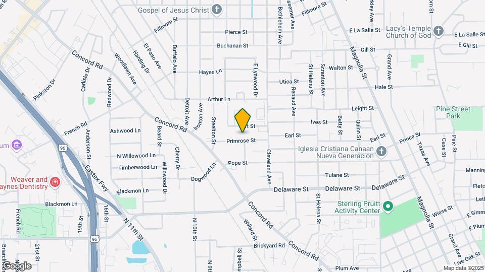 2410 Primrose St Map and Location Details
