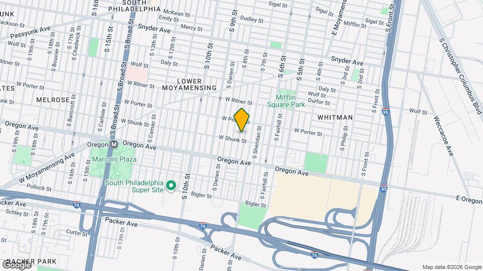 2543 S Franklin St Map and Location Details