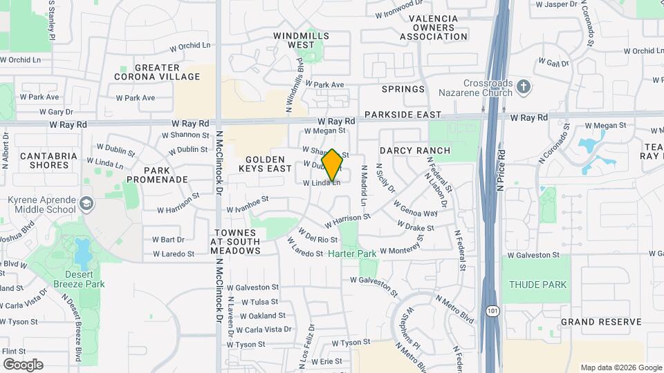3641 W Linda Ln Map and Location Details