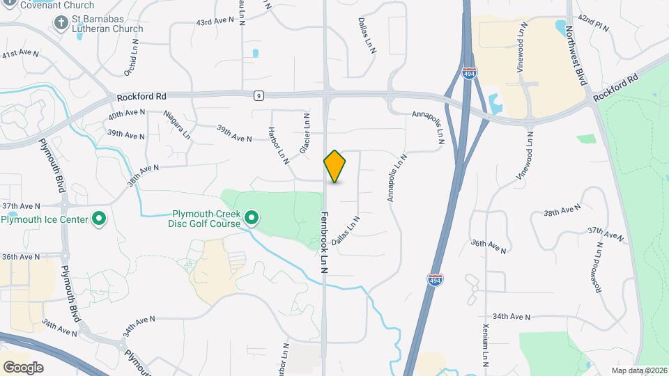 3800 Fernbrook Ln N Map and Location Details