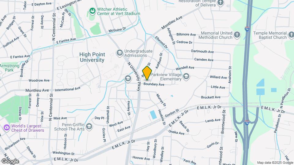 501 Ashburn St Map and Location Details