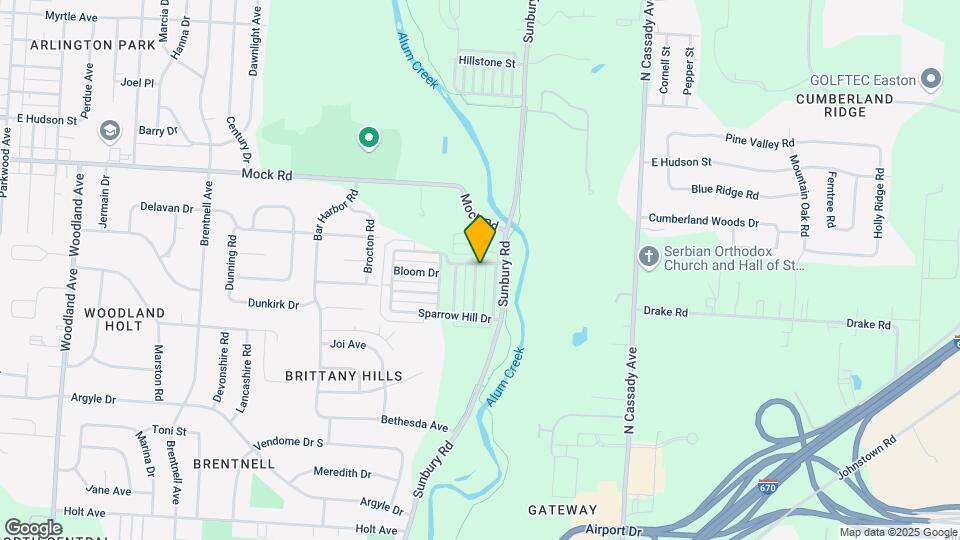 1852 Meadowlawn Dr Map and Location Details