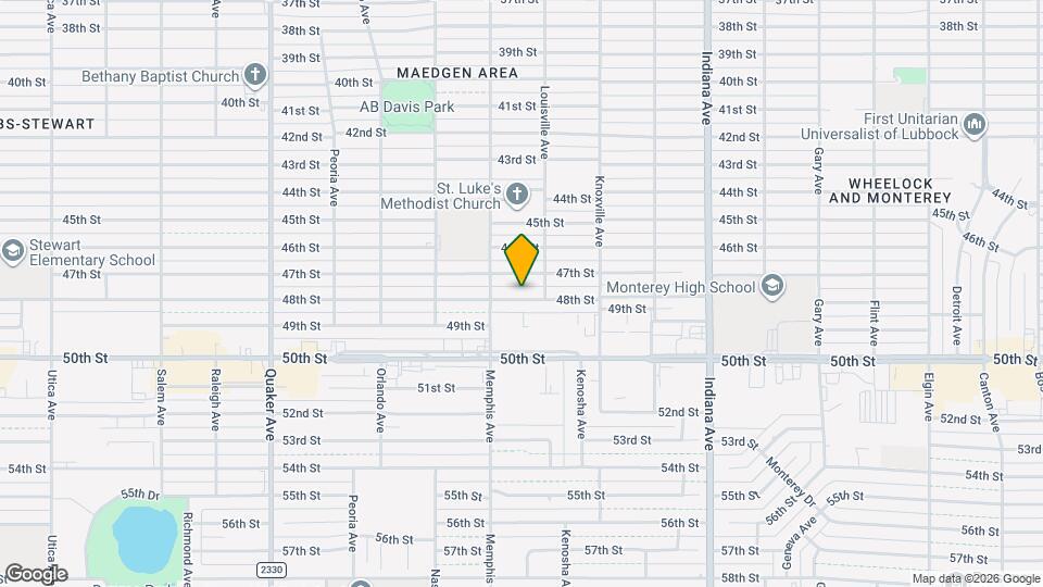 3708 48th St Map and Location Details