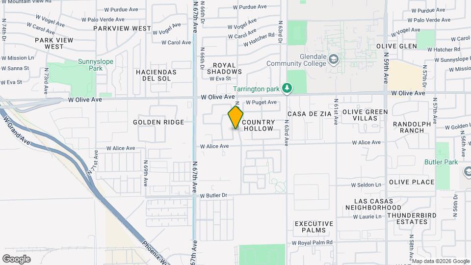 8817 N 65th Dr Map and Location Details