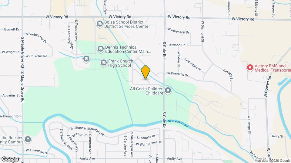 3693 S Creekwood Way Map and Location Details
