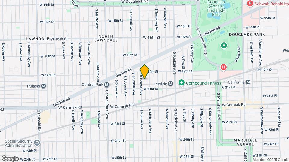 1931 S Homan Ave Mapa y Detalles de la Ubicación