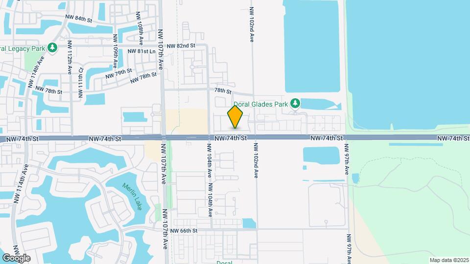10258 NW 74th Terrace Map and Location Details