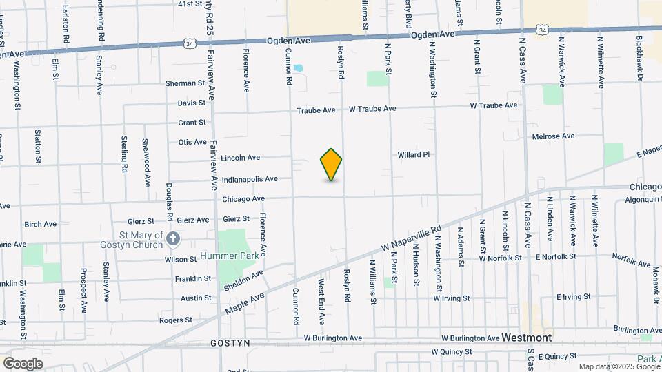 4638 Roslyn Road Mapa y Detalles de la Ubicación