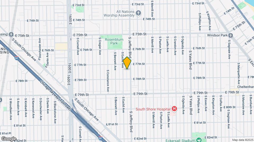 7722-7732 S Jeffery Blvd Map and Location Details