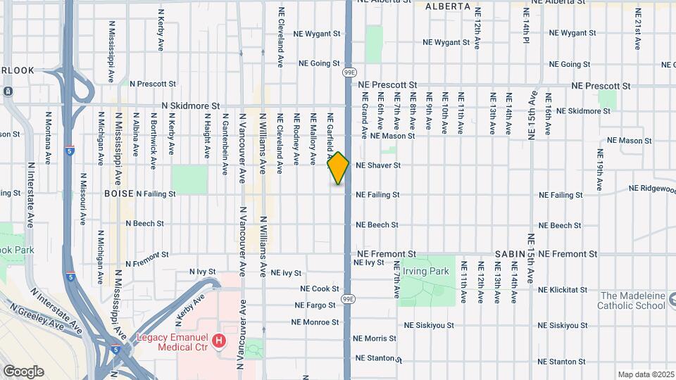 333 NE Failing St Map and Location Details