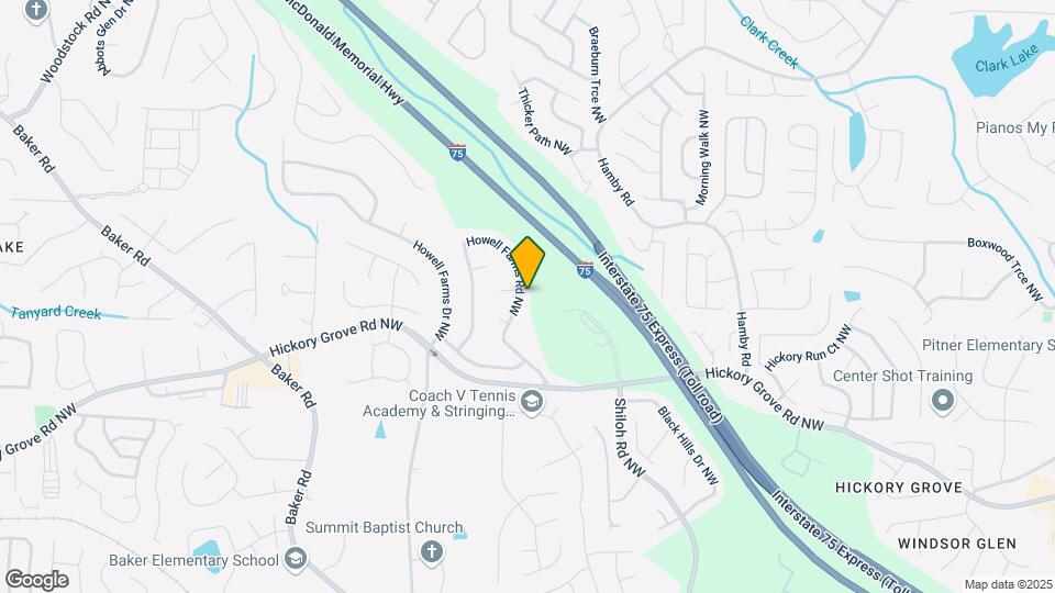 4561 Howell Farms Rd NW Map and Location Details