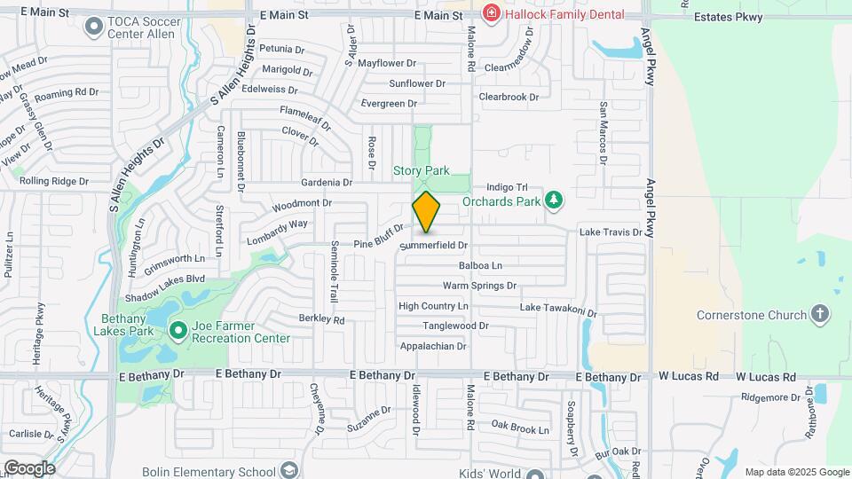 1515 Summerfield Dr Map and Location Details