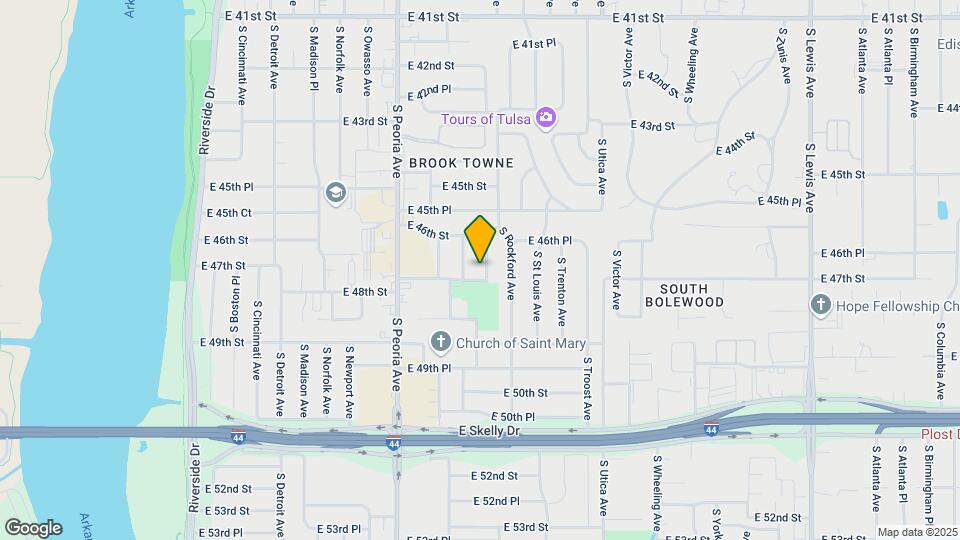 4638 S Quincy Pl Map and Location Details