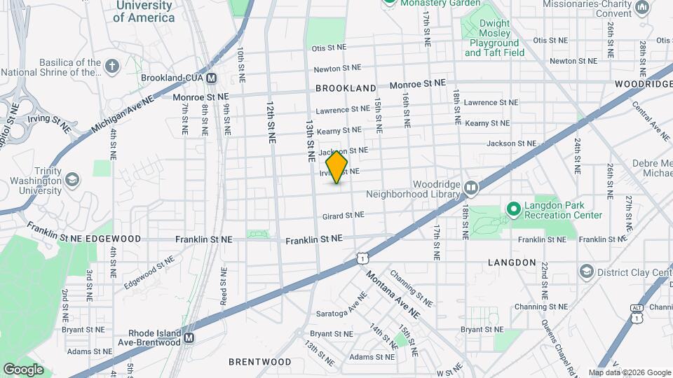 1334 Hamlin St NE Map and Location Details