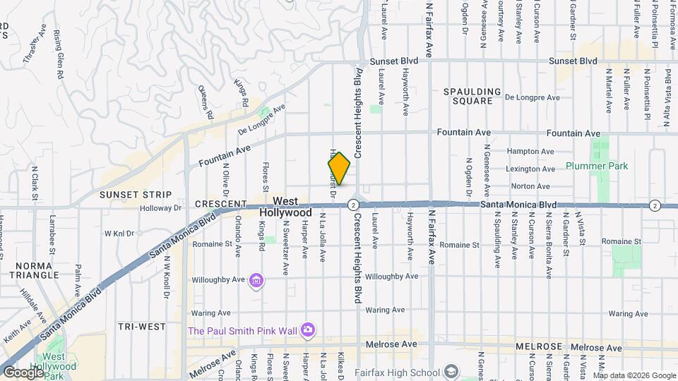 8130 Norton Ave Map and Location Details