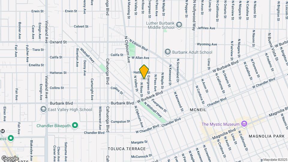 1460 N Rose St, Unit Guesthouse Map and Location Details