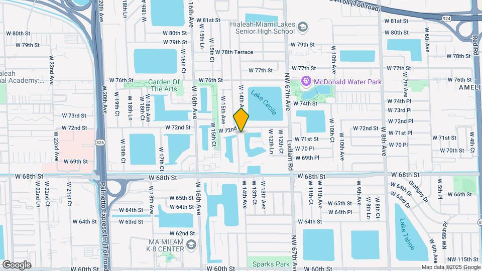 7155 W 14th Ct Map and Location Details