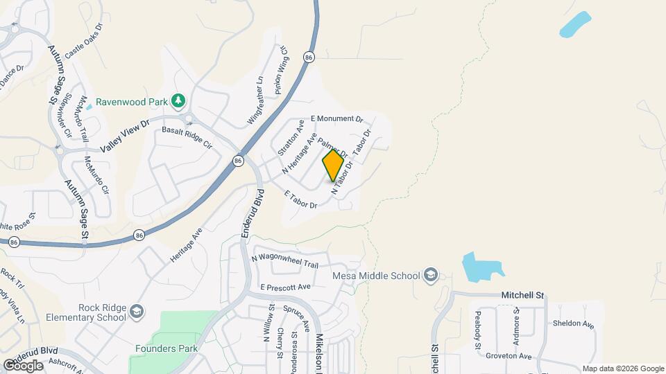 1109 N Tabor Dr Map and Location Details