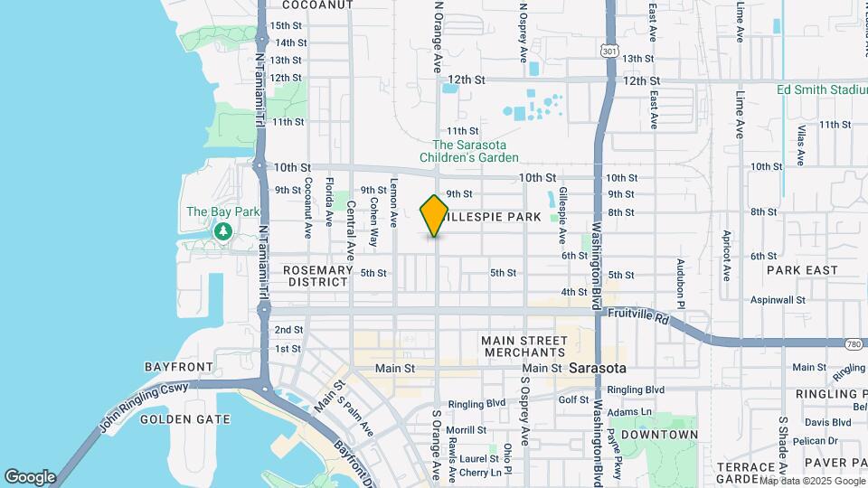 631 N Orange Ave Map and Location Details