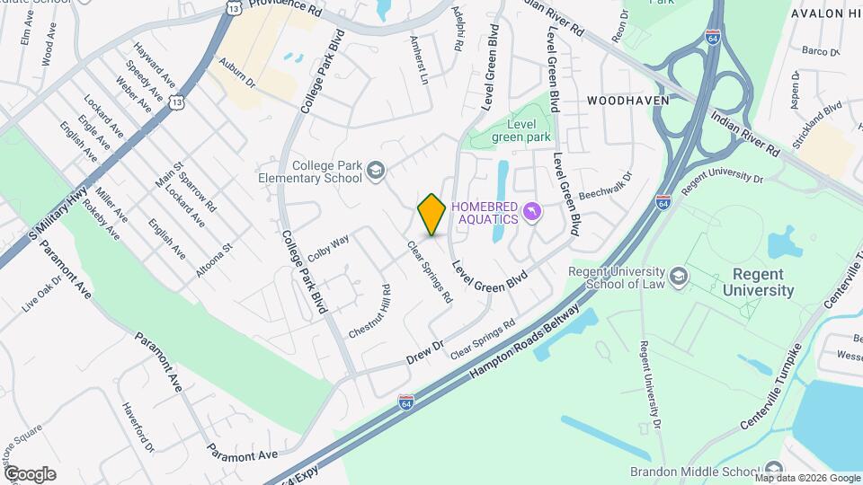 1261 Clydesdale Ln Map and Location Details