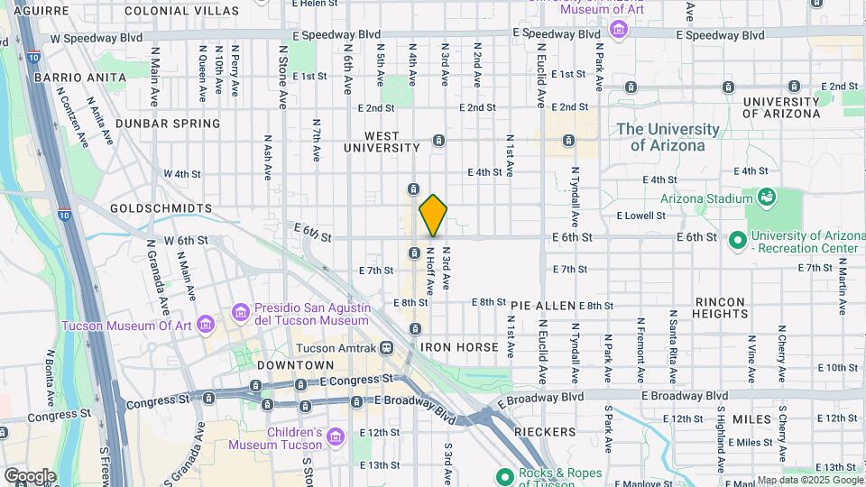430 E 6th St Map and Location Details