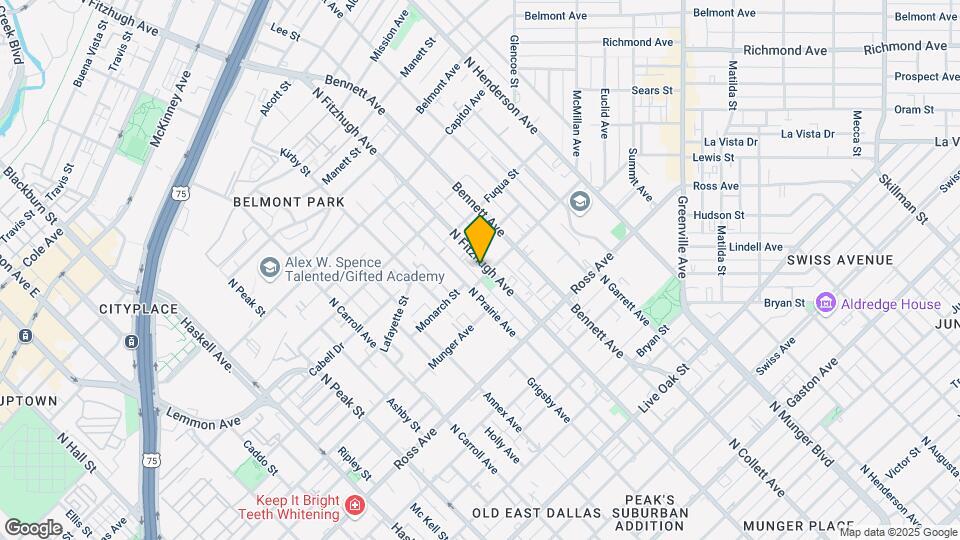 1901 N Fitzhugh Ave Map and Location Details