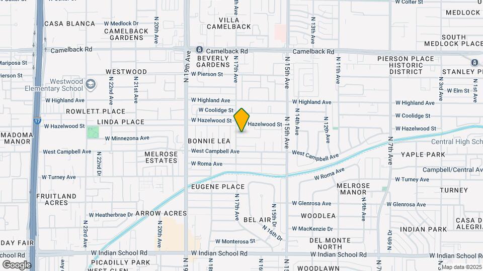 4595 N 17th Ave Mapa y Detalles de la Ubicación
