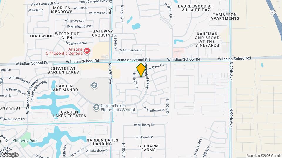 10559 W Amelia Ave Mapa y Detalles de la Ubicación