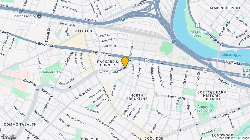 1130 Commonwealth Ave Mapa y Detalles de la Ubicación
