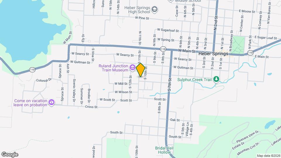 1010 W Mill St Map and Location Details