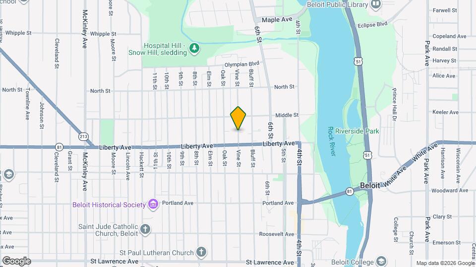 000 Vine St Mapa y Detalles de la Ubicación