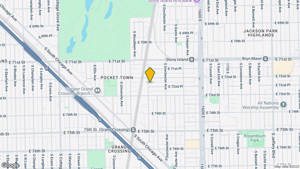 7223 S Kimbark Ave Mapa y Detalles de la Ubicación