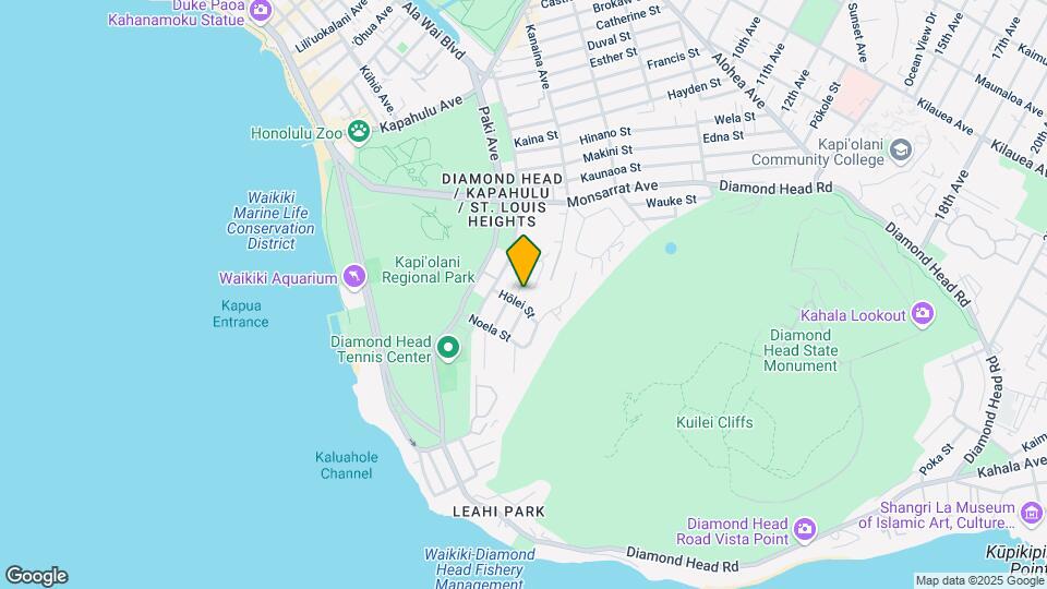 Diamond Head Gardens Mapa y Detalles de la Ubicación