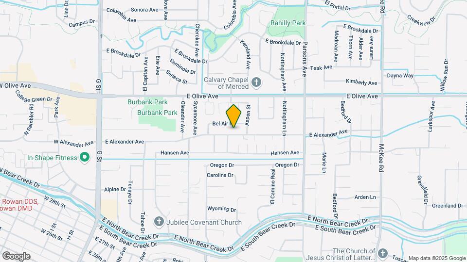 1143 E Alexander Ave Map and Location Details