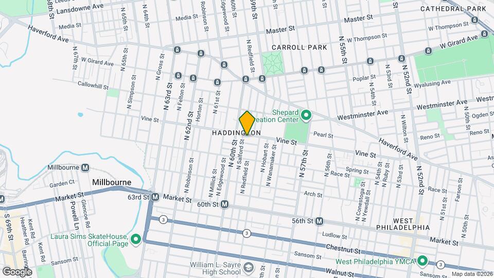 5934 Vine St Map and Location Details