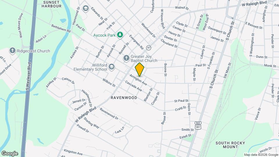 608 Arrington Ave Map and Location Details