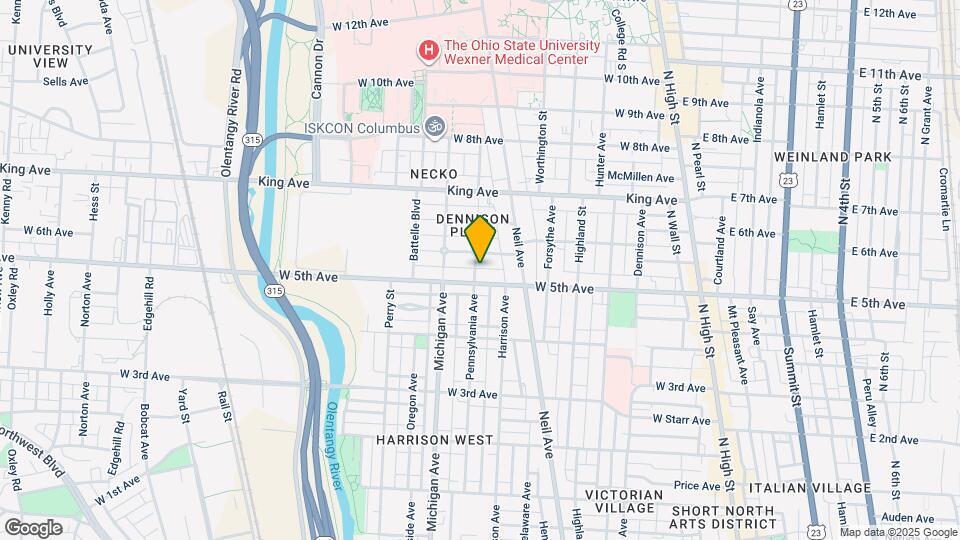 1304 Pennsylvania Ave Map and Location Details