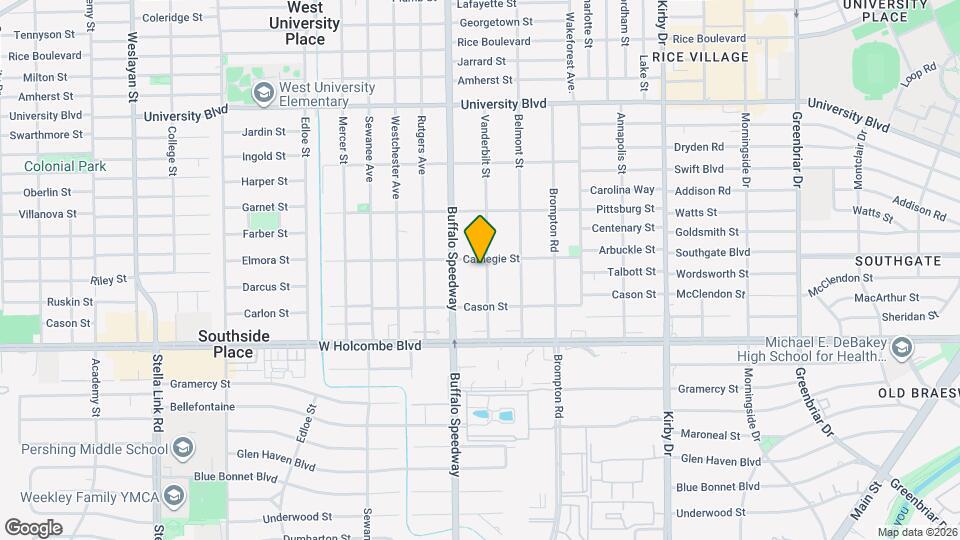 6608 Vanderbilt St Map and Location Details