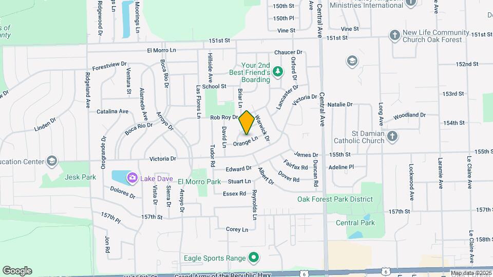 5824 Orange Ln Map and Location Details